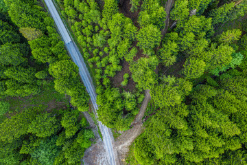 Beskid Sądecki, wiosna, widok z drona © Maciej G. Szling