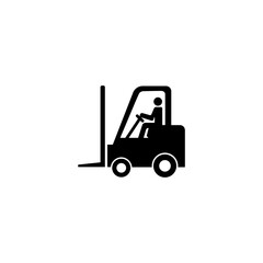 Forklift icon or forklift truck icon vector isolated. Best forklift icon for forklift symbol needs, warehousing, distribution processes and others