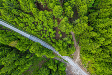 Beskid Sądecki, wiosna, widok z drona © Maciej G. Szling