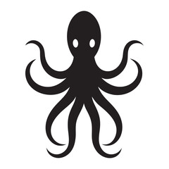 octopus illustration vector white background