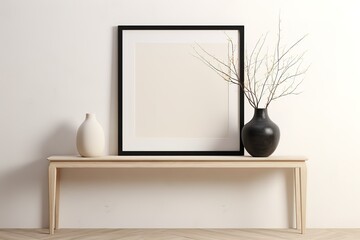 Empty room space background. With wooden floor perspektive pattern and texture and empty concrete wall for background.