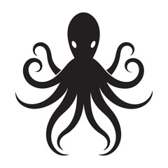 illustration of an octopus silhouette