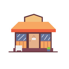 storefront flat design
