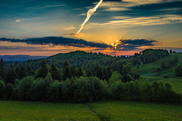 Beskid Sądecki, wiosna, widok z drona © Maciej G. Szling