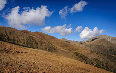 Engorgs Cirque seen from near La Carabassa summit in autumn (Cerdanya, Catalonia, Spain, Pyrenees)