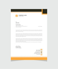 Obraz premium Corporate modern letterhead design template. creative modern letterhead design template