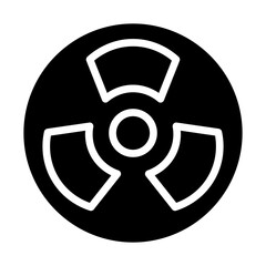 Radiation Symbol Vector Glyph Icon Design