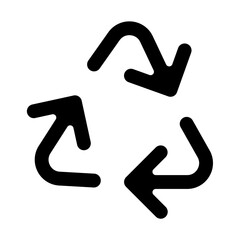 Fototapeta premium Recycling Symbol Vector Glyph Icon Design