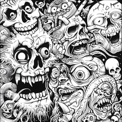 Halloween, Colouring in Page