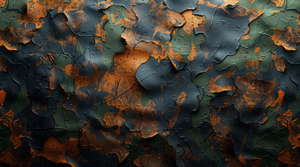Peeling Rusted Metal Texture