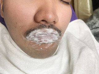 Man Lip tattoo