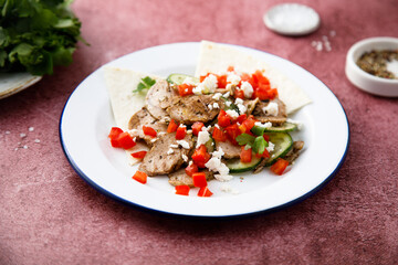 Roasted pork fillet with tomato salsa