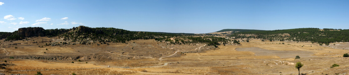 A view from the Phrygian Valley in Eskisehir, Turkey