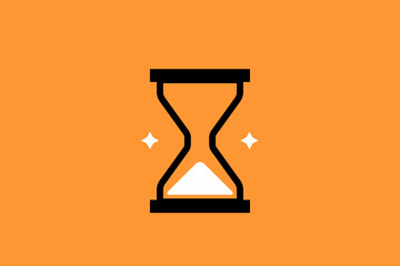 time illustration in flat style design. Vector illustration and icon.