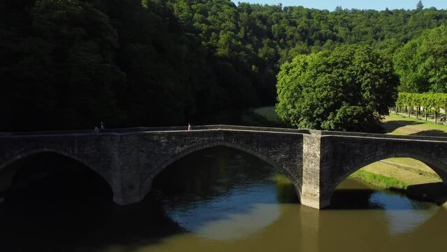 A Stone Bridge Over a River in Bouillon