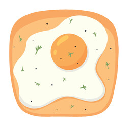 Bread with egg food
