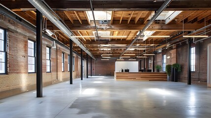 adaptive reuse and renovation project transforms cavernous warehouse into open, bright space perfect for offices