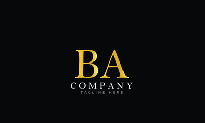 BA logo, Branding logo, Clothing logo, Letter logo