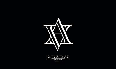 AV, VA, A, V, Abstract Letters Logo Monogram