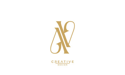 AV, VA, A, V, Abstract Letters Logo Monogram