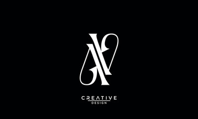 AV, VA, A, V, Abstract Letters Logo Monogram