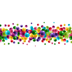 Abstract template with color balls. Vector background. eps 10