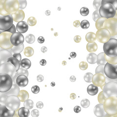 Abstract multicolored background with pearls. Modern festive illustration. eps 10