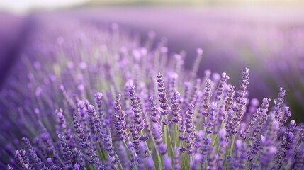 Tranquil Beauty of Lavender Fields in Provence, France