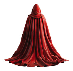 Naklejka premium Red hooded cape, cut out - stock png.
