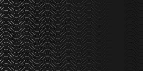 black geometric abstract transparent dark background. vector gradient gray line abstract pattern Transparent monochrome striped texture, seamless pattern, modern stylish texture.	