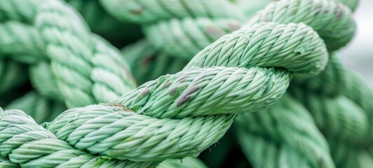 Vibrant Green Rope Twist