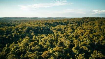 Thriving forest resulting from a successful reforestation initiative to combat deforestation