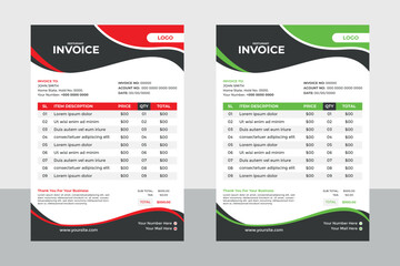 Print, business invoice, colorful invoice, invoices, template, clean invoice, \bill, modern, form, contemporary invoice, bill, vector, tax, design, paper
