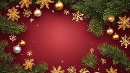 christmas background with christmas tree