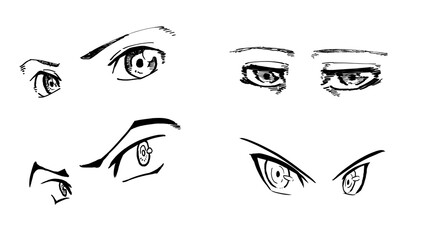 少年漫画の目（男の子）詰め合わせ1