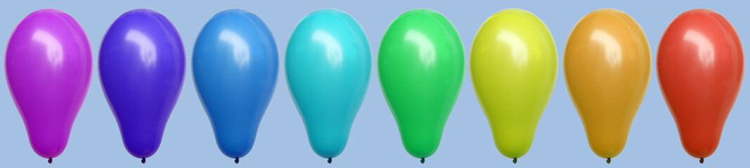 Ballons couleurs arc-en-ciel 