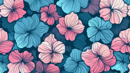 Creative Flower Doodle Themes Wallpaper Background Design Packaging Design Fashion 2 Generative AI