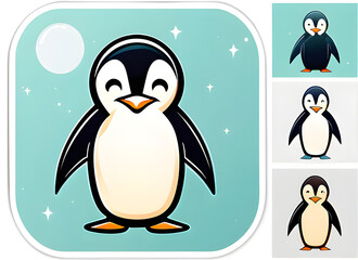 Fototapeta premium Penguin generative ai