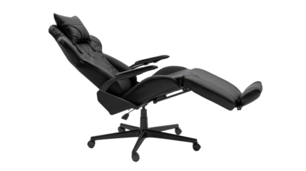 Gaming Chair black on transparent background