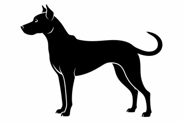 black dog silhouette, Dog vector illustration, dog head silhouette, Dog silhouette isolated vector Illustration, png, Dog icon