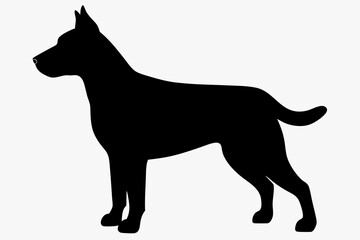 black dog silhouette, Dog vector illustration, dog head silhouette, Dog silhouette isolated vector Illustration, png, Dog icon