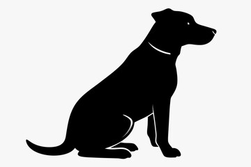 black dog silhouette, Dog vector illustration, dog head silhouette, Dog silhouette isolated vector Illustration, png, Dog icon