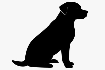 black dog silhouette, Dog vector illustration, dog head silhouette, Dog silhouette isolated vector Illustration, png, Dog icon