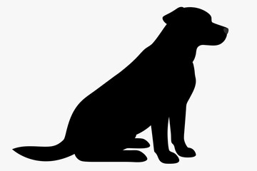 black dog silhouette, Dog vector illustration, dog head silhouette, Dog silhouette isolated vector Illustration, png, Dog icon