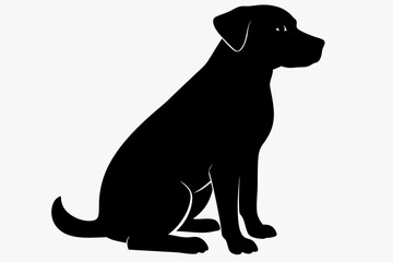 black dog silhouette, Dog vector illustration, dog head silhouette, Dog silhouette isolated vector Illustration, png, Dog icon