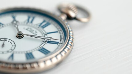A crisp and clear photo of a classic blue grandfather clock