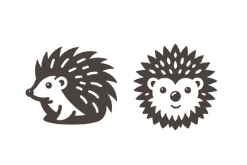 Cute hedgehog. Logo, icon, sign © Victoria