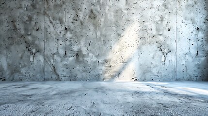 Concrete Wall with Light Beam
