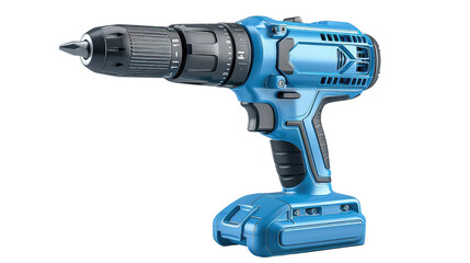 A electric drill isolated on the transparent background