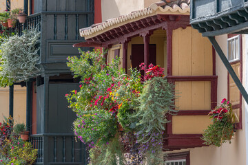 old house with flowers